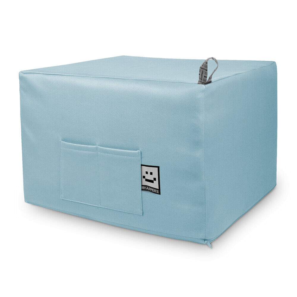 Happers light blue comfort bed puff único happers