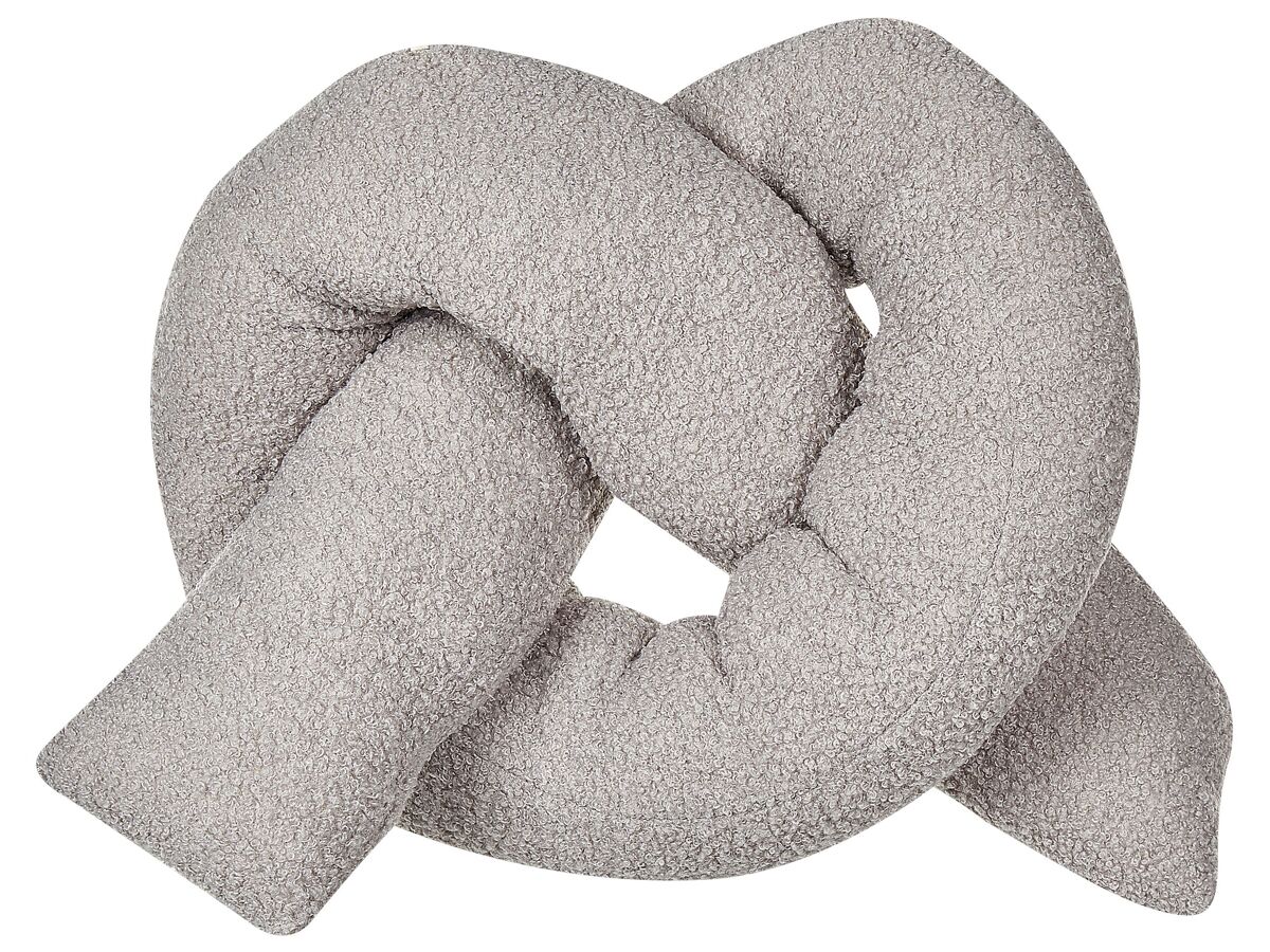 Beliani Cojín decorativo GLADIOLUS 172x14 Cinza