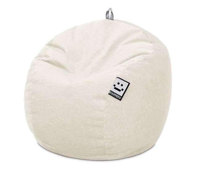 Puff bola aveludado vintage cru único happers