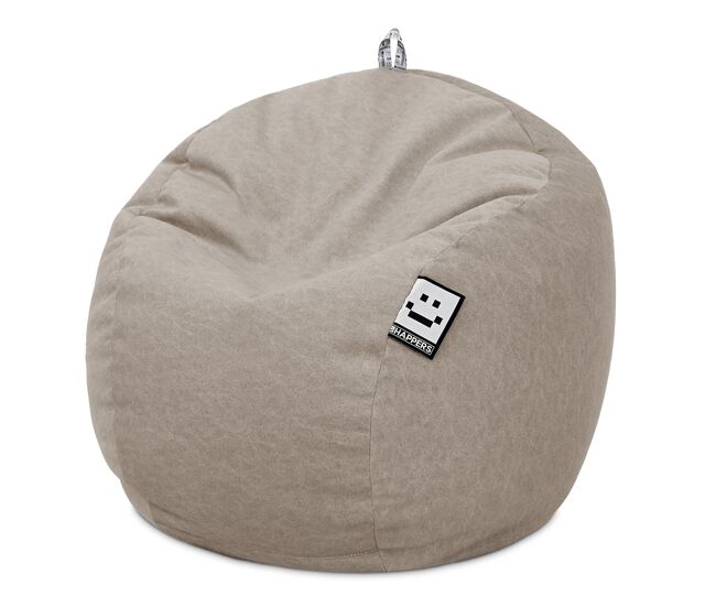 Puff bola aveludado vintage pedra único happers