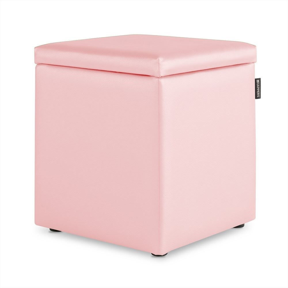 Puff Cube Arcon Leatherette Abafador marinho interno HAPPERS Rosa