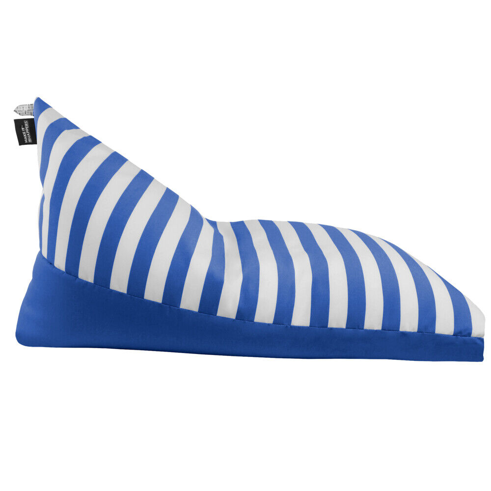 Puff pirâmide toldotex azul impermeável para exterior ou interior m happers