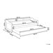 Beliani Cama nido Madera de pino EDERN 105x204 Beliani Cama nido Madera de pino EDERN 105x204 Branco