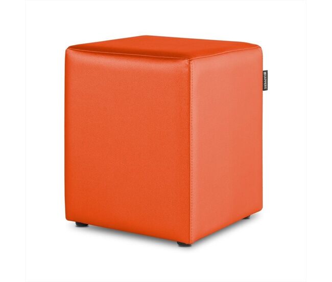 Puff cube leatherette interior orange happers pack 2 unidades happers