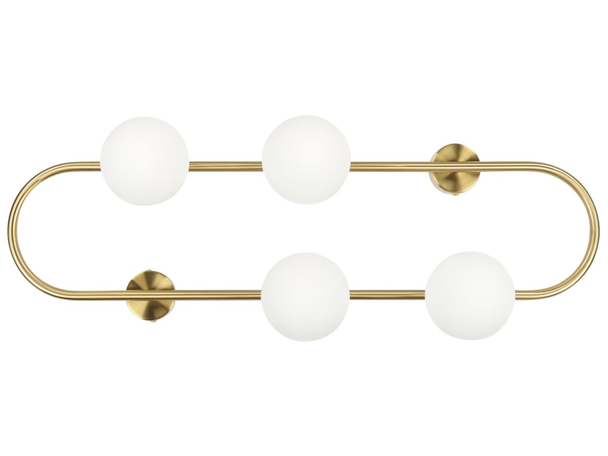 Beliani Lámpara de pared YANGO Dourado