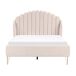 Beliani Cama Poliéster AMBILLOU 157x214 Beliani Cama Poliéster AMBILLOU 157x214 Bege