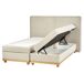 Beliani Cama continental com arrumação Poliéster DYNASTY 180x217 Beliani Cama continental com arrumação Poliéster DYNASTY 180x217 Bege