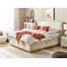 Beliani Cama continental com arrumação Poliéster DYNASTY 180x217 Beliani Cama continental com arrumação Poliéster DYNASTY 180x217 Bege