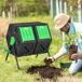 Compostor PP e Aço Outsunny Compostor PP e Aço Outsunny Preto