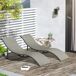 Conjunto Espreguiçadeiras Aliminio e Textilene Outsunny Conjunto Espreguiçadeiras Aliminio e Textilene Outsunny Cinza