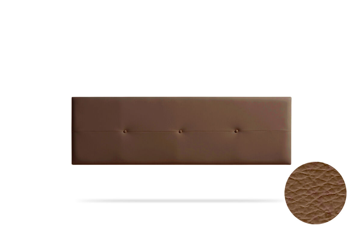 Cabeceira estofada napoli pele sintética 130x50x5 cm - moonia