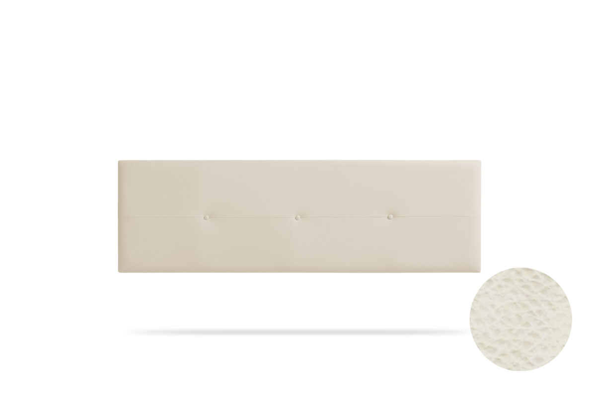 Cabeceira estofada napoli pele sintética 170x50x5 cm - moonia