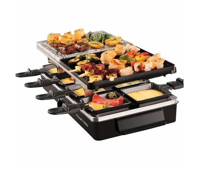 Grelhador russell hobbs raclette preto