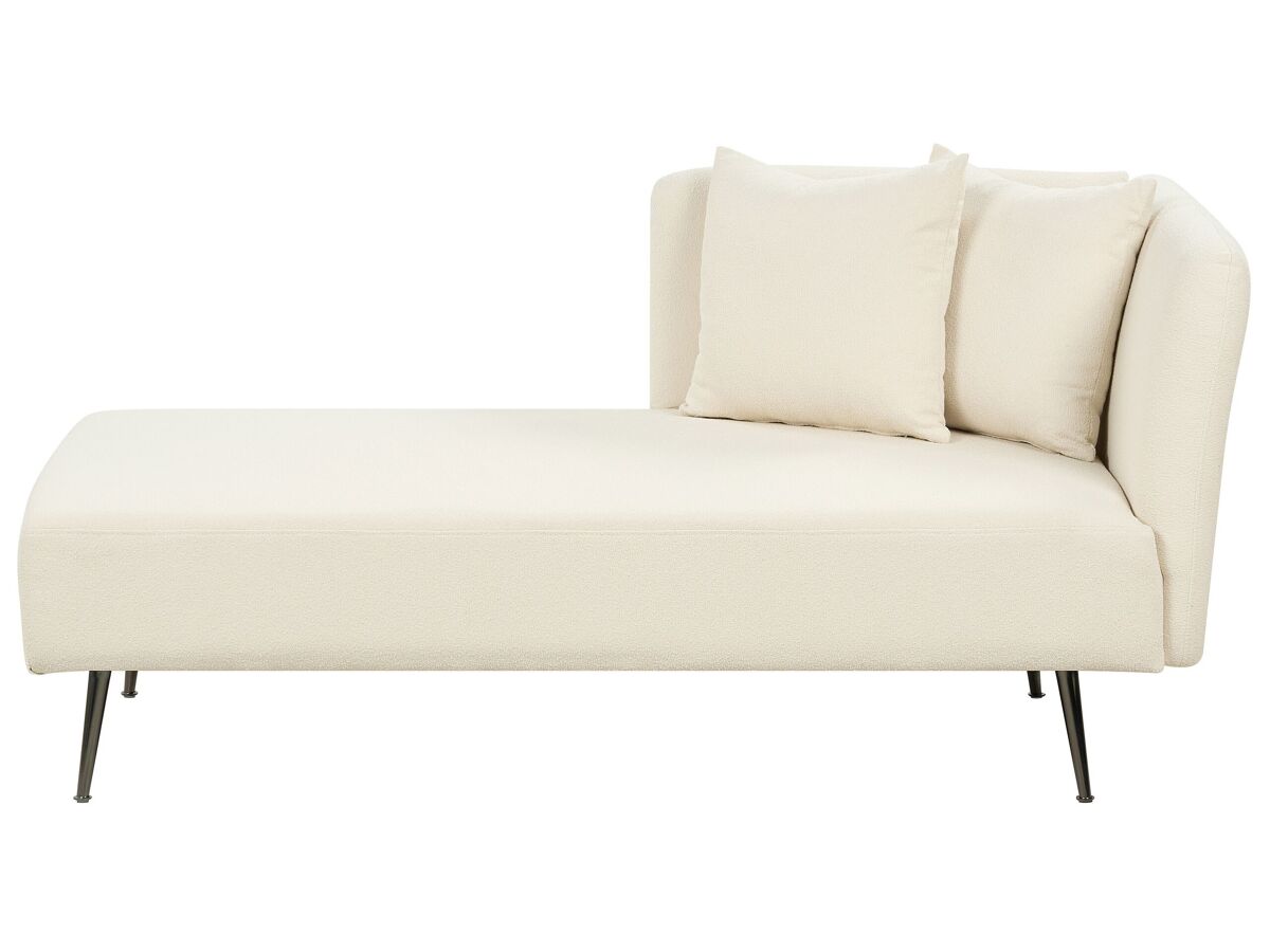 Beliani Chaise longue à direita Bouclé RIOM