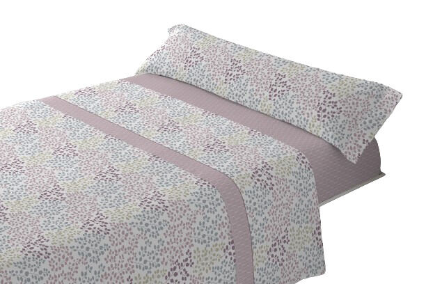 Conjunto de lençóis de três peças 105cm slen donegal rosa