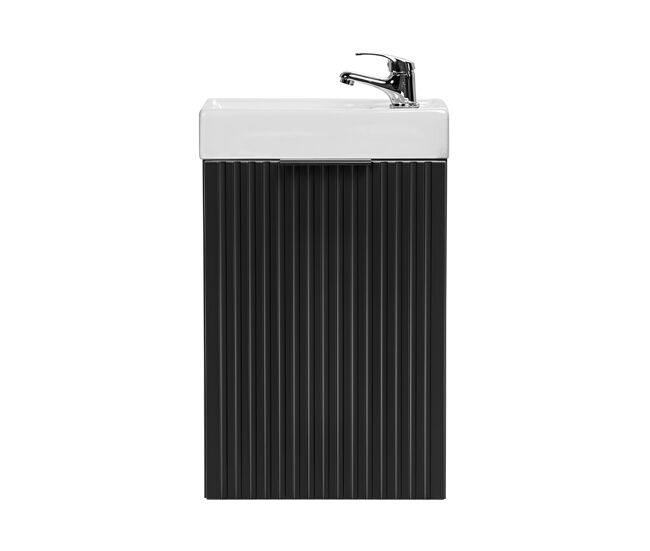 Lavatório de 40 cm com 1 porta adriel preto