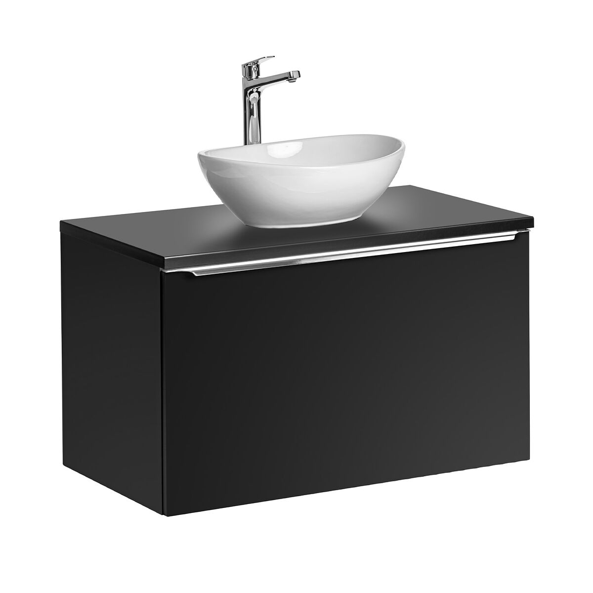 Móvel lavatório simples 80cm eros preto
