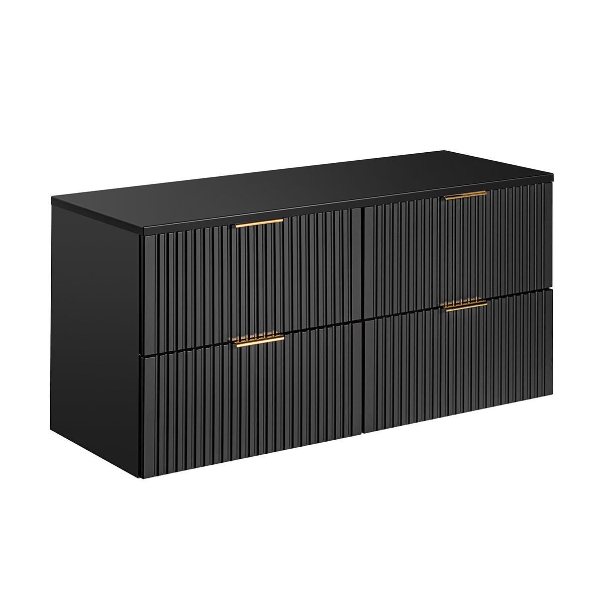 Móvel sob lavatório 120cm plano de toilette adriel noir