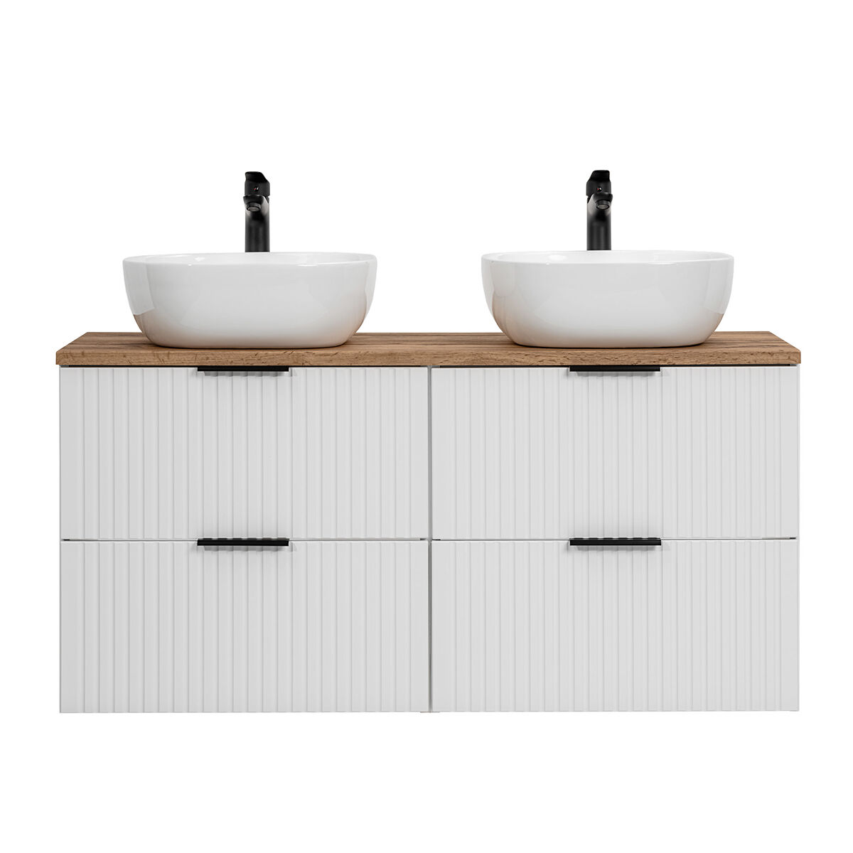 Móvel lavatório duplo adriel 120cm branco