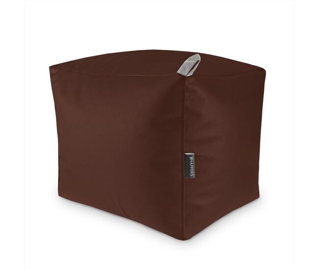 Quadrados puff leatherette outdoor brown happers happers