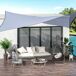 Vela de Sombra Retangular HDPE Outsunny Vela de Sombra Retangular HDPE Outsunny Cinza