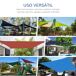 Vela de Sombra Retangular HDPE Outsunny Vela de Sombra Retangular HDPE Outsunny Cinza