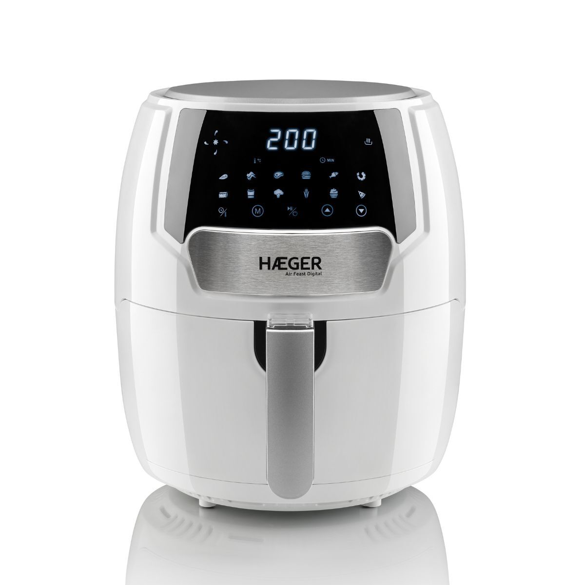 Fritadeira sem óleo haeger air feast digital white - 4.2l