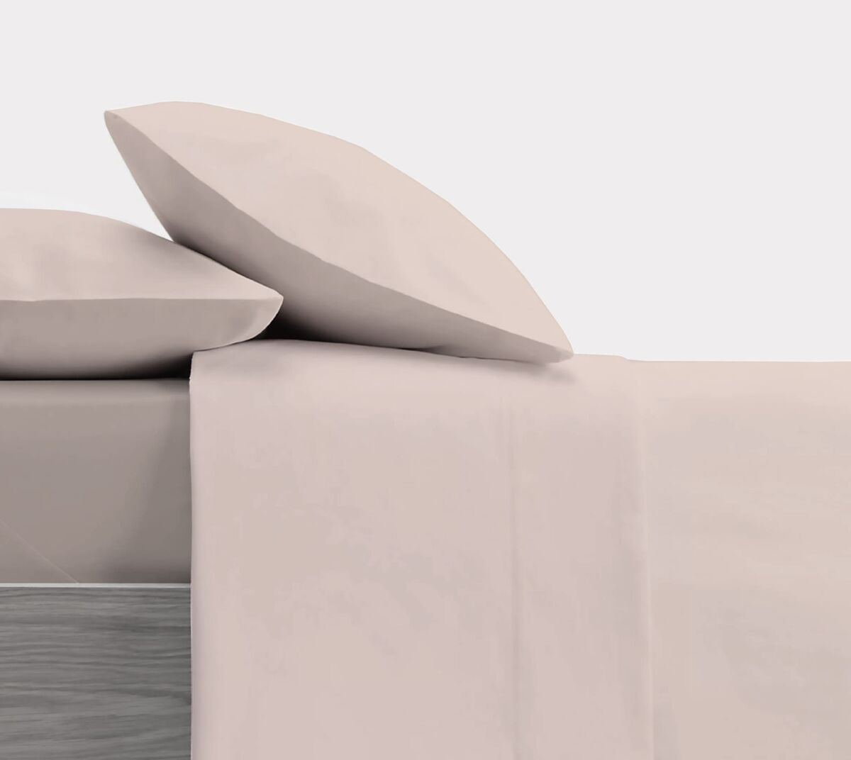 Conjunto de lençóis de design rosa liso para cama de 180 cm donegal collections