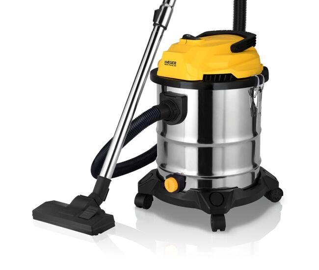 Aspirateur de sólidos e líquidos haeger work force 20 - em inox 1200w 20l