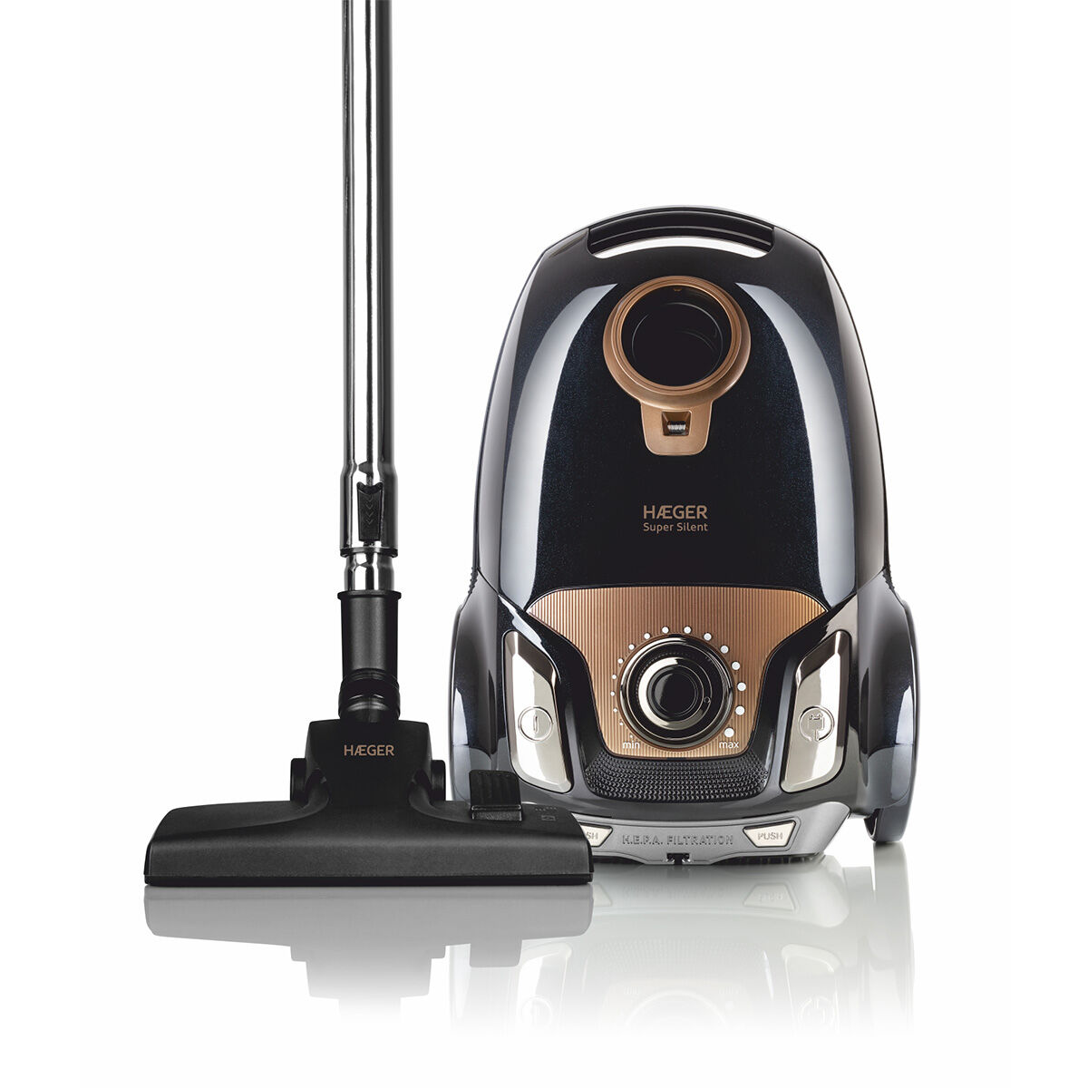 Aspirador com saco HAEGER Super Silent - 750W