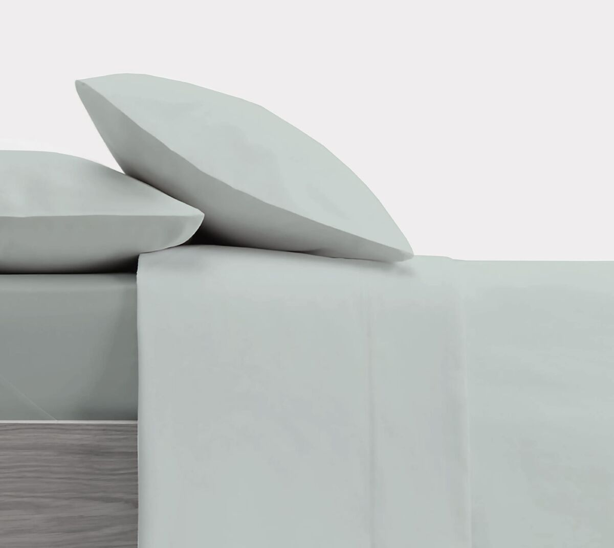 Conjunto de lençóis de design verde liso para cama de 150/160 cm donegal collections