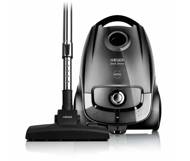 Aspirateur silencioso com saco haeger dark shine - 700 w