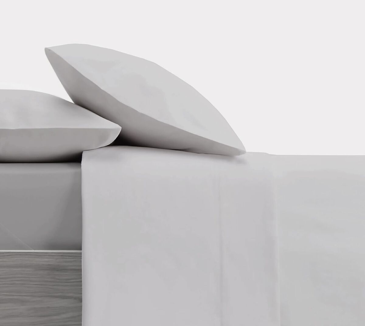 Conjunto de lençóis de design pérola liso para cama de 200 cm donegal collections