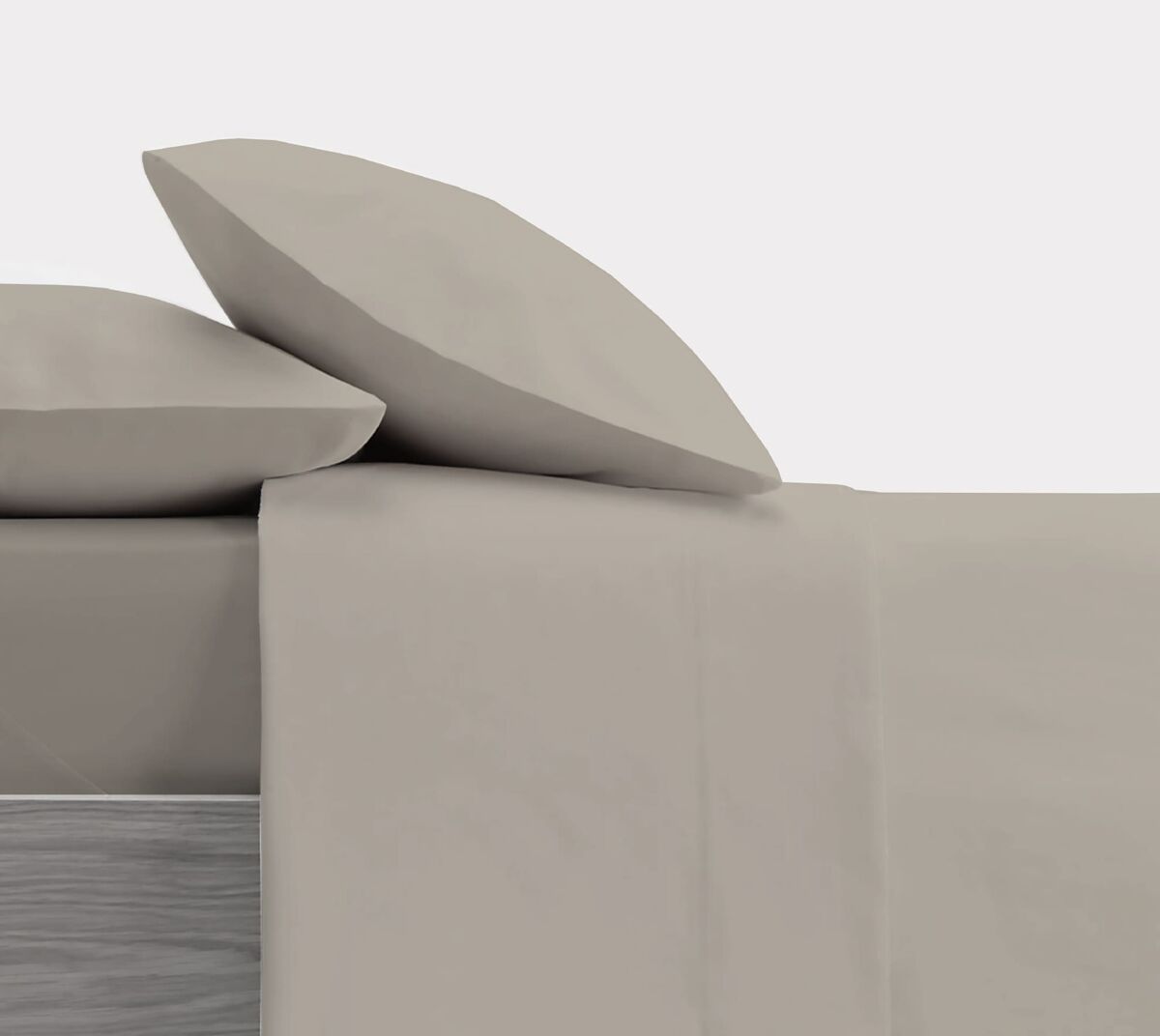 Conjunto de lençóis de design bege liso para cama de 105 cm donegal collections