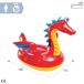 Flutuador de piscina dragão c/alças INTEX Flutuador de piscina dragão c/alças INTEX Vermelho