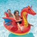 Flutuador de piscina dragão c/alças INTEX Flutuador de piscina dragão c/alças INTEX Vermelho