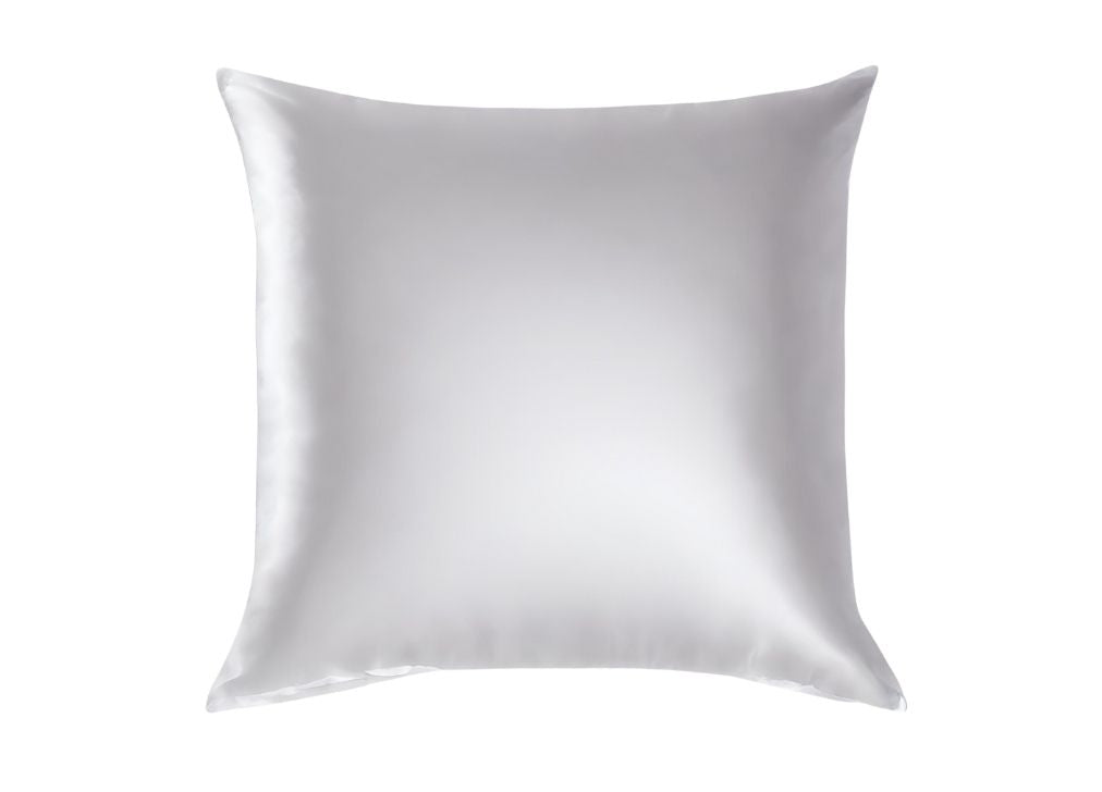 Capa de almofada de pura seda de amora de 22 momme tamanho 65x65 cm, branca