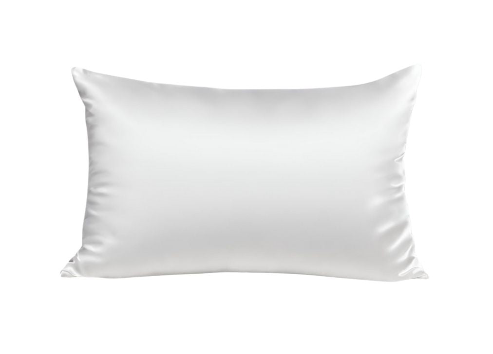 Capa de almofada de pura seda de amora de 22 momme tamanho 50x70 cm, branca