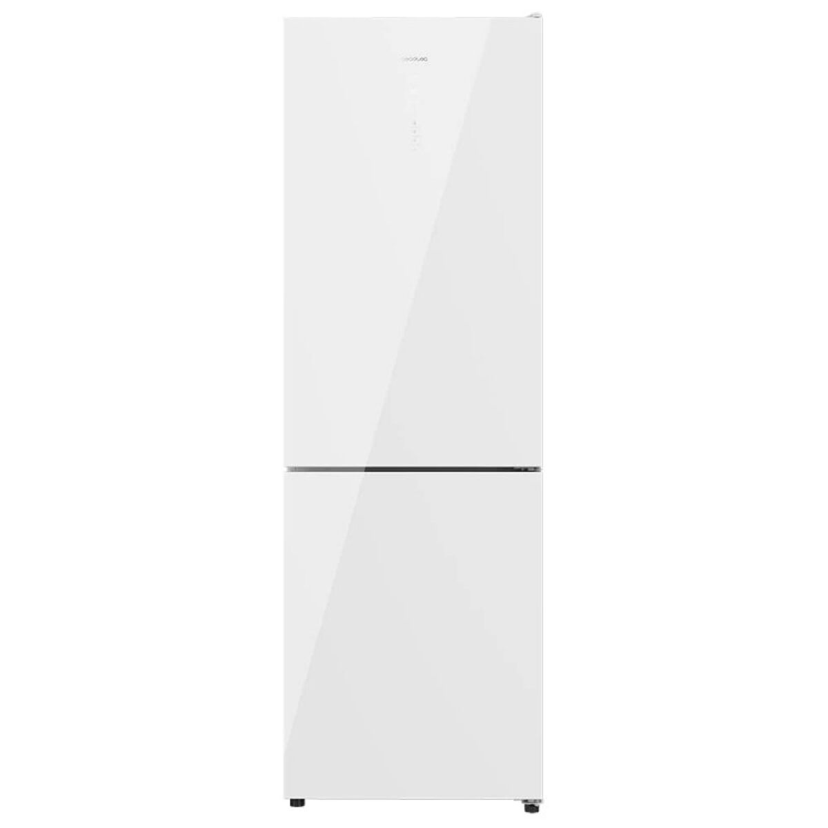 Cecotec frigorífico combi white glass com capacidade de 322 l, 185 cm de altura e 60 cm de largura, motor inverter plus