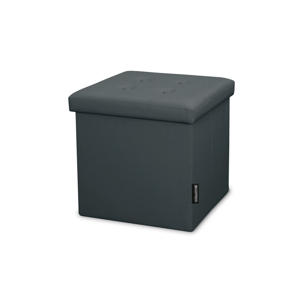 Tamborete Armazenagem 38x38x38. Baúl Alcochoado e dobrável na Cor