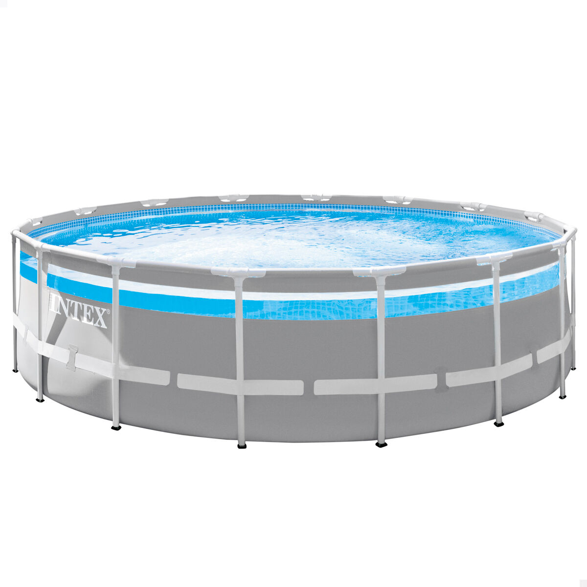 Quadro de prisma intex redondo piscina desmontável clearview + estação de tratamento de cartucho