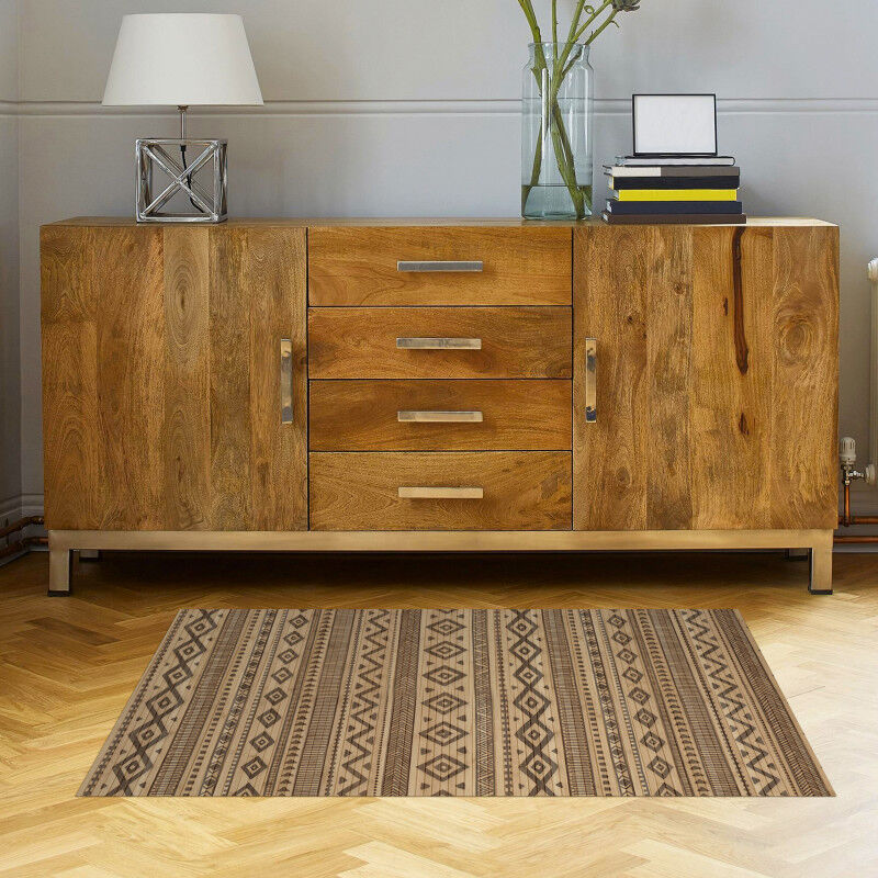 Tapete de Bambu natural antiderrapante interior e exterior Étnico 120x180