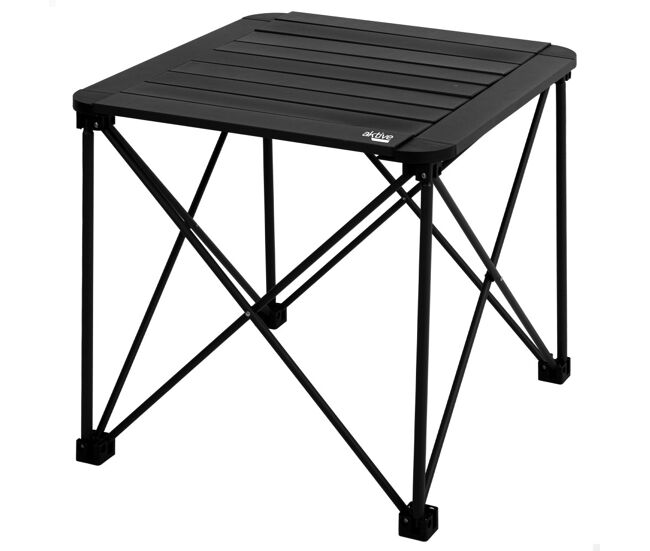 Aktive mesa dobrável de camping removível e anti-inclinação c/bolsa de transporte