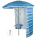 Aktive Guarda-sol de praia anti-vento com parede e mesa Aktive Guarda-sol de praia anti-vento com parede e mesa Azul
