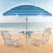 Aktive Guarda-sol de praia anti-vento com parede e mesa Aktive Guarda-sol de praia anti-vento com parede e mesa Azul