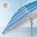 Aktive Guarda-sol de praia anti-vento com parede e mesa Aktive Guarda-sol de praia anti-vento com parede e mesa Azul
