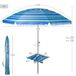 Aktive Guarda-sol de praia anti-vento com parede e mesa Aktive Guarda-sol de praia anti-vento com parede e mesa Azul