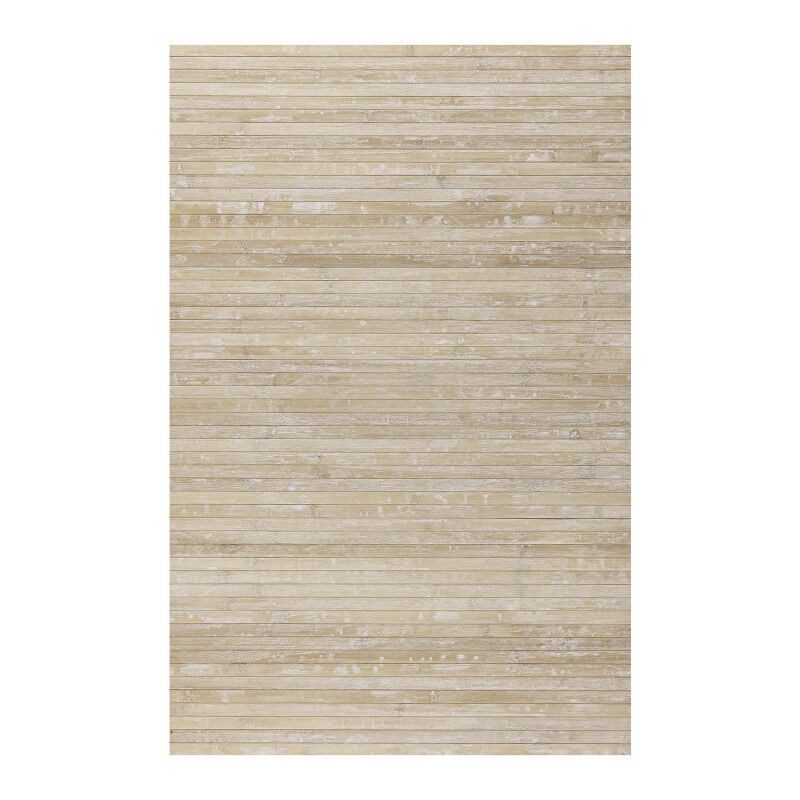 Tapete de bambu natural antiderrapante interior e exterior bege 120 x 180 cm