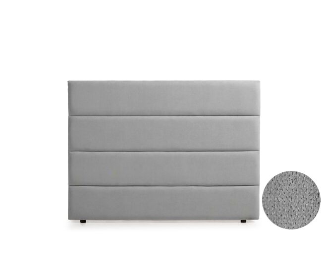 Cabeceira estofada genova aqualine 130x120x8 cm - bege - moonia