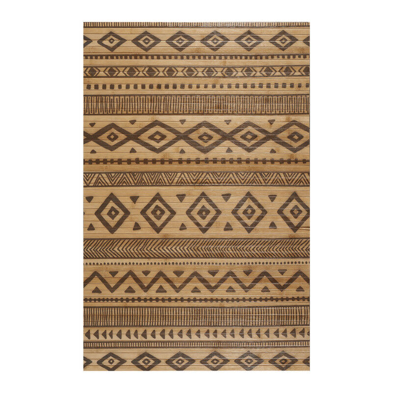 Tapete de Bambu natural antiderrapante interior e exterior Étnico 140x200